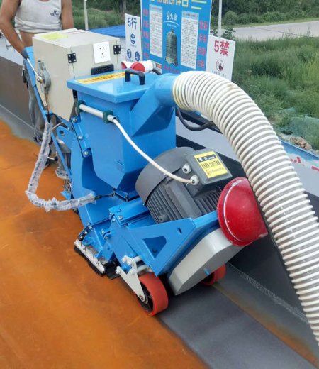 Asphalt surface remove shot blast machine