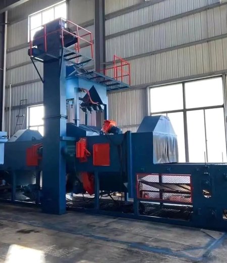 Wire Mesh Conveyor Belt Industrial Shot Blasting Cleaning Machine